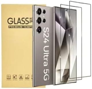 Screen Protector for Samsung Galaxy S24 Ultra,Support Fingerprint Unlock High hardness Tempered Glass Film,Anti-Scratch Case Friendly