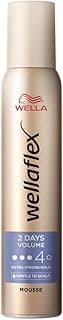 Wella Wellaflex 2D Volume Mousse – Lightweight Extra Strong Hold, Natural Feel, Silicones Free – 200ml