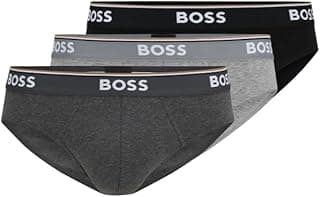 BOSS Men's 3-Pack Classic Regular Fit Stretch Briefs
