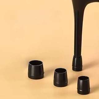 3 Sets High Heel Caps Silent Anti-Slip Wear Resistant Heel Protectors for Lawn Weddings Offices Parties 3 Sets Noise Reducing, Black