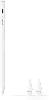 Metapen Pencil Air8 for Apple iPad 2018-2025، (عمر بطارية 20 ساعة)، شحن سريع خلال دقيقتين، قلم ايباد عالي الدقة لأجهزة iPad 11 A16/10/9/8/7/6th Gen، Pro 12.9/11/13 Inch M4، Air 3/4/5/M2/M3 (أبيض)