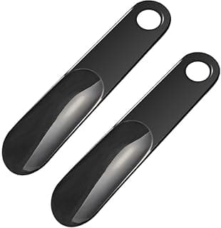YelaJoy 2 Pack Shoe Horn, Premium Shoe Horns for Men or Women, Small Shoe Spoon for Kids, Shoehorns for Boot jacks, Shoe Helper or Stick for Travel and Home Use, Plastic Show Horn 7.5 IN