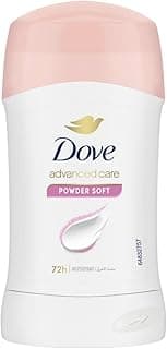 Dove Women Antiperspirant Deodorant Stick for refreshing 48-hour protection, Powder Soft, alcohol free, 40g