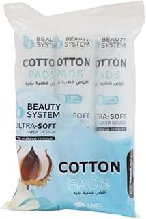 Beauty System Ultra Soft Cotton Pads 120-Pads 3-Pieces 20 g