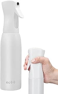 ECVV ECVV 500ml Continuous Spray Bottle Plastic Empty Hair Mist Sprayer Ultra Fine Water Mister for Hairstyling Cleaning Salons Plants Pet Care (White)