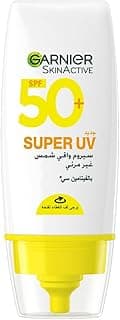 Garnier Skin Active Invisible Serum Sunscreen Vitamin C SPF50+ PA++++, for Men and Women, UVA, UVB and long UVA, lightweight and invisible on skin, non-greasy and non-oily, 30 ml
