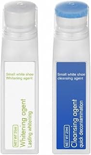 SYOSI Shoe Cleaning Kit with Whitener, Water-Free Foam & Sponge Head Applicator for Sneakers and Leather, Gentle Formula for Effective Stain Removal and Brightening