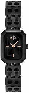 Armani Exchange Watch for Women, Quartz Movement and 27mm Case Size with Stainless Steel, Leather or Silicone Strap