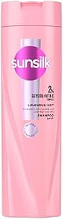 Sunsilk Shampoo, Luminous 100, cleanses & revitalizes hair for 5x* more shine, 400ml