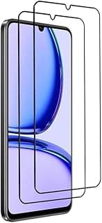 Pack of 2 Screen Protectors, 9H Tempered Glass Screen Protector for Realme C63 4G/Realme C61