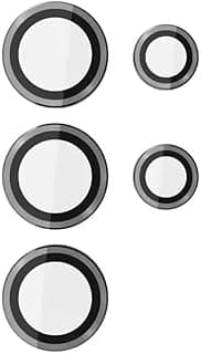 Tempered Glass Screen Protector Metal Ring Back Camera Lens Cover Compatible for Samsung Galaxy S24 Ultra