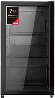 90L Glass Door Refrigerator, 2 Cu. Ft. Capacity, Black Glass Panel, 3 Shelves, Interior Light, Mechanical Temp Control, Fan Cooling, Inside Condenser | Model: RO-110SCK