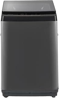 Geepas 7kg Fully Automatic Top Load Washing Machine – LED Display, Stainless Steel Diamond Drum, 8 Wash Programs, Low Noise, Rust-Proof Body, Shock-Resistant Lid - GFWM7909WCS