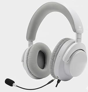 ASA Wired Gaming Headset with Noise-Isolating Microphone, 40mm Stereo Drivers, and Inline Volume Control – Over-Ear Gaming Headphones for PS5, PS4, Xbox Series X|S, PC, Switch, and Mobile-White