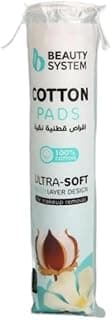 Beauty System Ultra-Soft Cotton Pads, 120 Count, Multi-Purpose, Lint-Free, High Absorbency, Premium Quality