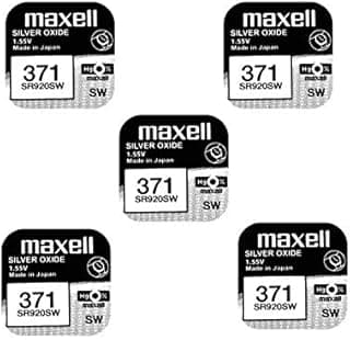Maxell Maxell 371 Watch Batteries (Pack of 5)