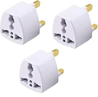 SKY-TOUCH SKY-TOUCH 3 Pack Universal travel Plug Adapter, 3 Pin Power Plug Adapter for AU/UK/EU/US, Plug Converter for Business, Holiday, Hotel, Airport