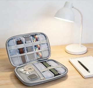 Portable Solid Color Watch Band Storage Case, Multi-Functional Oxford Cloth Watches Strap Holder with Zippered Closure, Watches Band Organizer with 8 Watch Bands Slots for Daily Use (Gray)