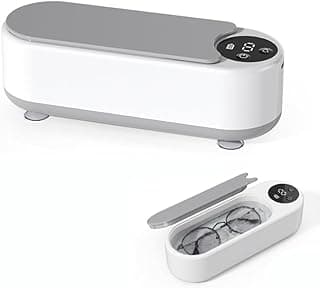 GoodTool Ultrasonic Jewelry Cleaner machine with 45000Hz Frequency for Home Use, 500ml Multi-Purpose Cleaning Box with Digital Timer for Eyewear, Jewelry, Dentures, Watches and Daily Items