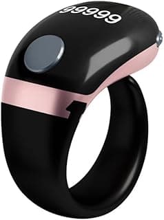 TBSoon Lightweight Tasbih Smart Ring, Tasbeeh Counters, Prayer Electronic Rosary, Forgiveness ring, Smart Watch, Eid al-Fitr Eid al-Adha Ramadan Gift for men women, TBSoon iqibla zikr ring Rose Golden