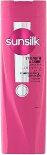 SUNSILK Shampoo, Strength & Shine, for hair 10x stronger and 2x smoother** + ultra shine, 400ml