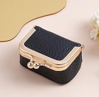 Mini Jewelry Box, Portable Vintage Jewelry Box with Kiss Lock, Women's Mini Travel Ring Box