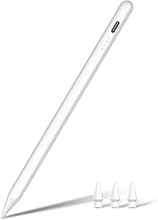 Pencil 1st Generation for iPad (2025-2018), Pencil USB C Fast Charging & 15H Battery, Tilt Sensitivity & Palm Rejection - iPencil for iPad A16 6-11, Air 3/4/5/M2/M3, Mini 5/6/7, Pro 11/12.9/M4 (White)
