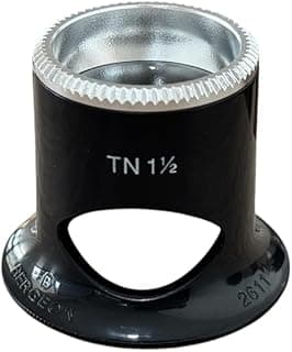 Bergeon 2611-TN 6.7X Air 1.5 Biconvex Magnifier - Black