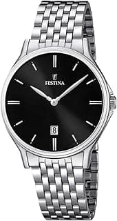 Festina Men's Black Classics Stainless Steel Watch Bracelet