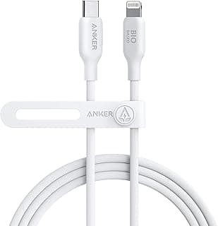 Anker USB-C to Lightning, 541 (White, 6ft), MFi Certified, Bio-Based Fast Charging for iPhone 14/14 Pro/14 Plus/14 Pro Max, iPhone 13 and 12 Series (Charger Not Included)