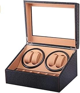 K&H Pet Products KH Automatic Rotation Watch Winder 4+6 Display Box Leather Watch Automatic Watch Rewinder And Storage Box High-End Gift (Leather)