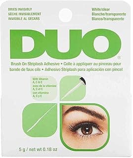 Duo Brush On Striplash Adhesive, White/Clear, Green 5gm