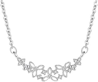 J.Rosée Swarovski Elements Crystal Meteor 925 Sterling Silver Pendant Necklace for Women J.Rosée Fashion Jewelry