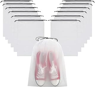 Aputue Aputue Shoe Bags for Travel, 13 Pack Transparent Shoe Storage Bags 30x40 cm, Reusable Portable Shoe Protectors for Gym Sports Shoes and Travel Accessories Organization
