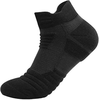 A Pair of Running Hiking Socks with Thick Cushion - Breathable Athletic Crew Socks for Men Women