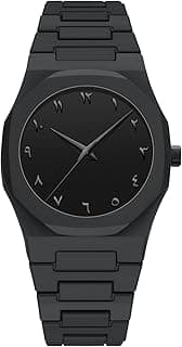 NIBOSI Men's Business Watches Analog Minimalism Dial Octagon Watches for Men Business Light-Weight Casual Wrist Watch Black Plastic Strap