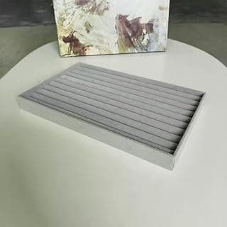 Stackable Jewelry Organizer Box with Multiple Compartments, Portable Travel-Friendly Desktop Storage for Earrings, Rings, Necklaces & Trinkets - Rings Tray