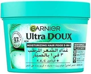 Garnier Ultra Doux Moisturising Aloe Vera 3-In-1 Hair Food For Normal Hair, 390 ml