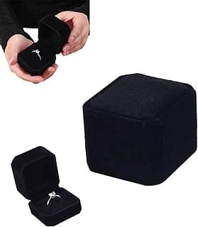Duomama Duomama Deluxe Velvet Ring Box: Elegant Jewelry Gift Case and Earring Organizer