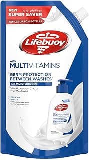 Lifebuoy Hand Wash Refill, Mild Care for 100% Stronger Germ Protection with 10x Moisturizers, 1L