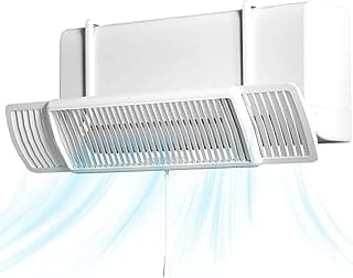 Air Conditioner Deflector Air Flow Deflector 60-95cm Adjustable Length & 180°Rotation Air Conditioner Split Anti Direct Blowing Baffle Windshield Air Conditioning Vent Deflectors for Home Office AC
