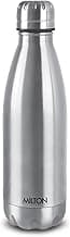 MILTON 750ml Vacuum Insulated Water Bottle, 18/8 Stainless Steel, Keeps Drinks Hot and Cold for 24 Hours, Double-Walled Thermos Flask with Inner Copper Coating for Sports, Gym, Duo Dlx - Silver