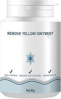 SYOSI 90g White Shoe Cleaning Cream, MultiPurpose Cleaning Cream, Remove Yellow Ointment, Sneaker Cleaner Removes Dirt and Stain for White Shoes, Leather, Boots