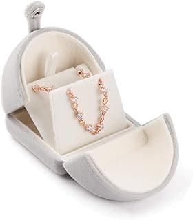 ASKIND Velvet Pendant Necklace Gift Box, Bracelet Jewelry Gift Box, Chain Necklace Earrings Display Storage Case for Engagement Proposal