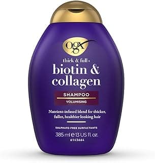 OGX, Shampoo, Thick & Full+ Biotin & Collagen, New Gentle & PH Balanced Formula, 385ml (Packaging may vary)