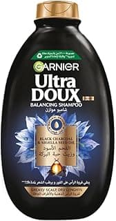 Garnier Ultra Doux Black Charcoal And Nigella Seed Oil Purifying And Shine Shampoo, 400 Ml