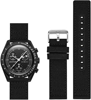 Barak Watches Quick Release Canvas Straps For Omega Watches, Replacement Canvas Nylon Watch Band For Breitling Watches