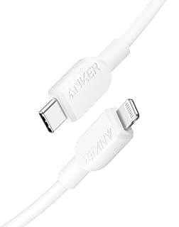 Anker USB C to Lightning Cable, 310 USB-C to Lightning Cable (White, 3ft), MFi Certified, Fast Charging Cable for iPhone 14 Plus 14 14 Pro Max 13 13 Pro 12 11 X XS XR (Charger Not Included)