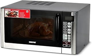 Geepas 40L Digital Microwave Oven – Sleek Design, 8 Power Levels, One-Touch Control, Convection Feature, Pull Handle Door, Child Lock, Digital Display, 1500W - GMO1898