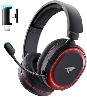 Picun G2 2.4G Wireless Gaming Headset, 7.1 Surround Sound,2.4GHz USB Gaming Headphones Bluetooth ENC Noise Canceling Mic, Bluetooth Headset for PC PS5 PS4 Mac Switch
